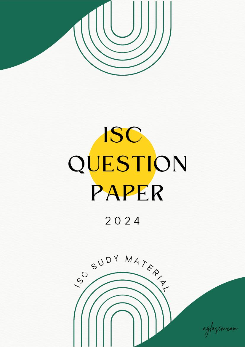 ISC Class 12 Question Paper 2024 Bengali - Page 1