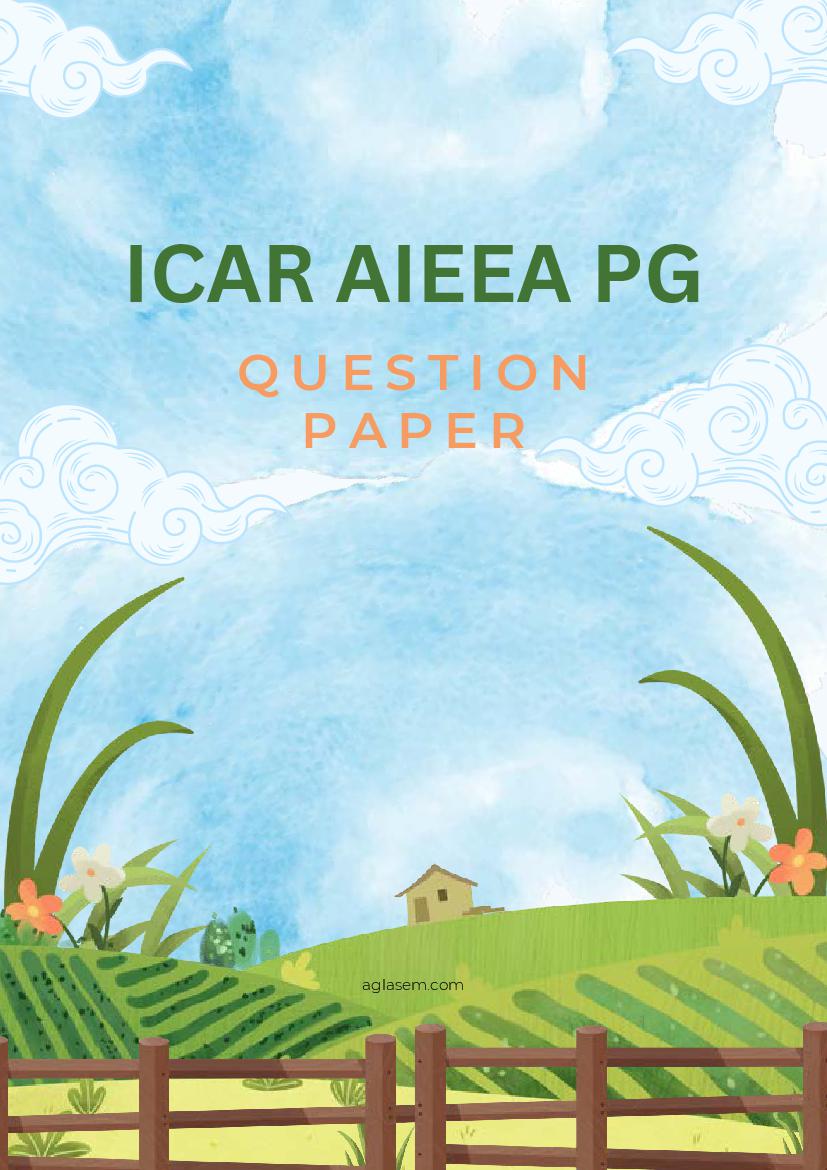 ICAR AIEEA PG 2024 Question Paper Animal Science - Page 1