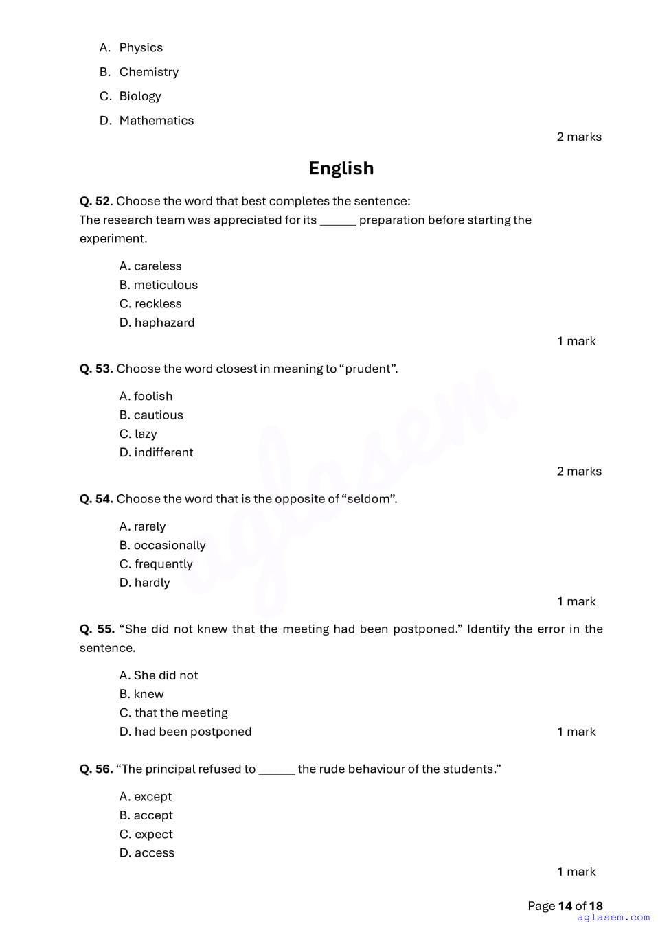 ACET 2026 Question Papers PDF with Solutions (January, June)