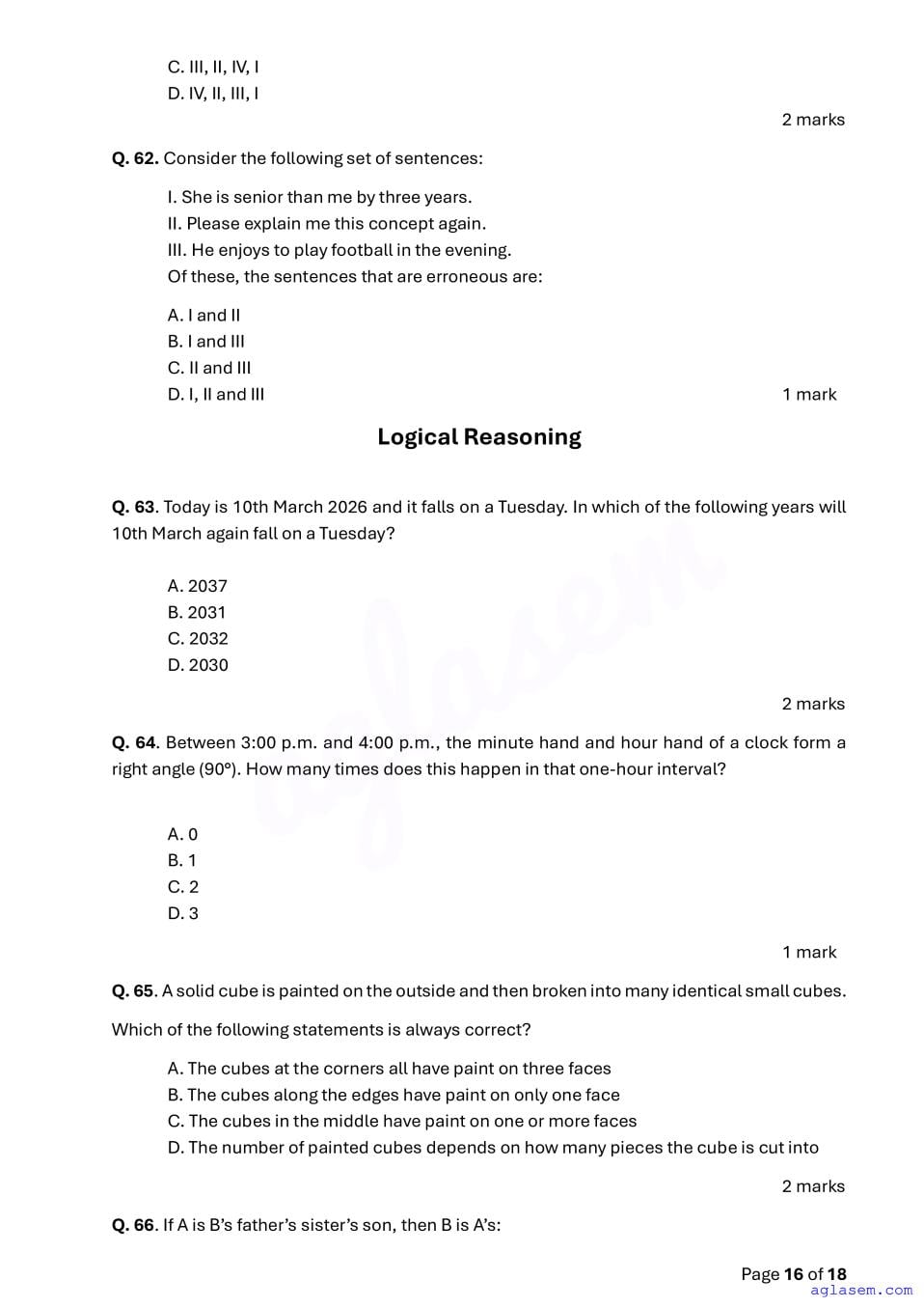 ACET 2026 Question Papers PDF with Solutions (January, June)