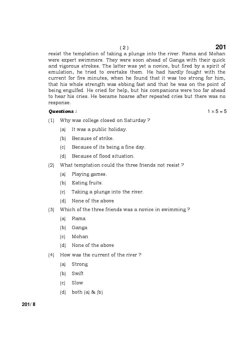 Hbse Th English Core Previous Year Question Papers Pdf Haryana Board Class Question