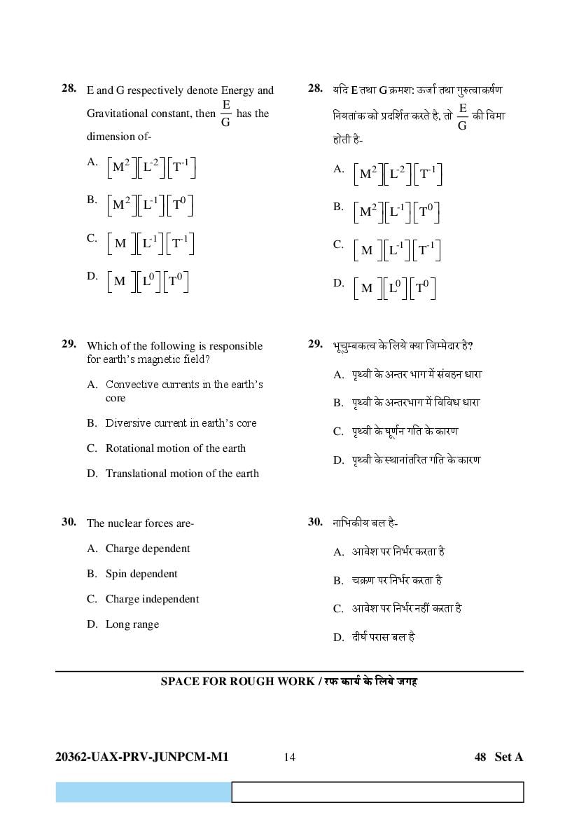 CG PAT PVPT 2023 Question Paper PDF (PCMB and Agriculture)