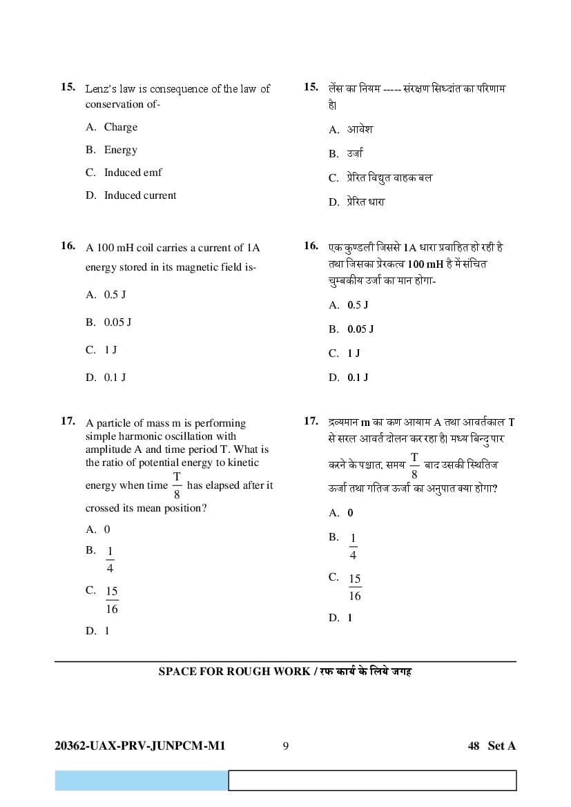 CG PAT PVPT 2023 Question Paper PDF (PCMB and Agriculture)