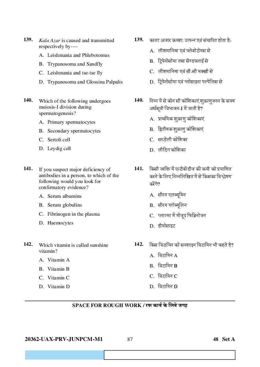 CG PAT PVPT 2023 Question Paper PDF (PCMB and Agriculture)