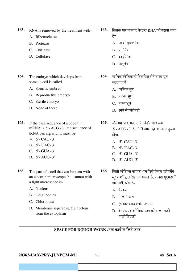 CG PAT PVPT 2023 Question Paper PDF (PCMB and Agriculture)