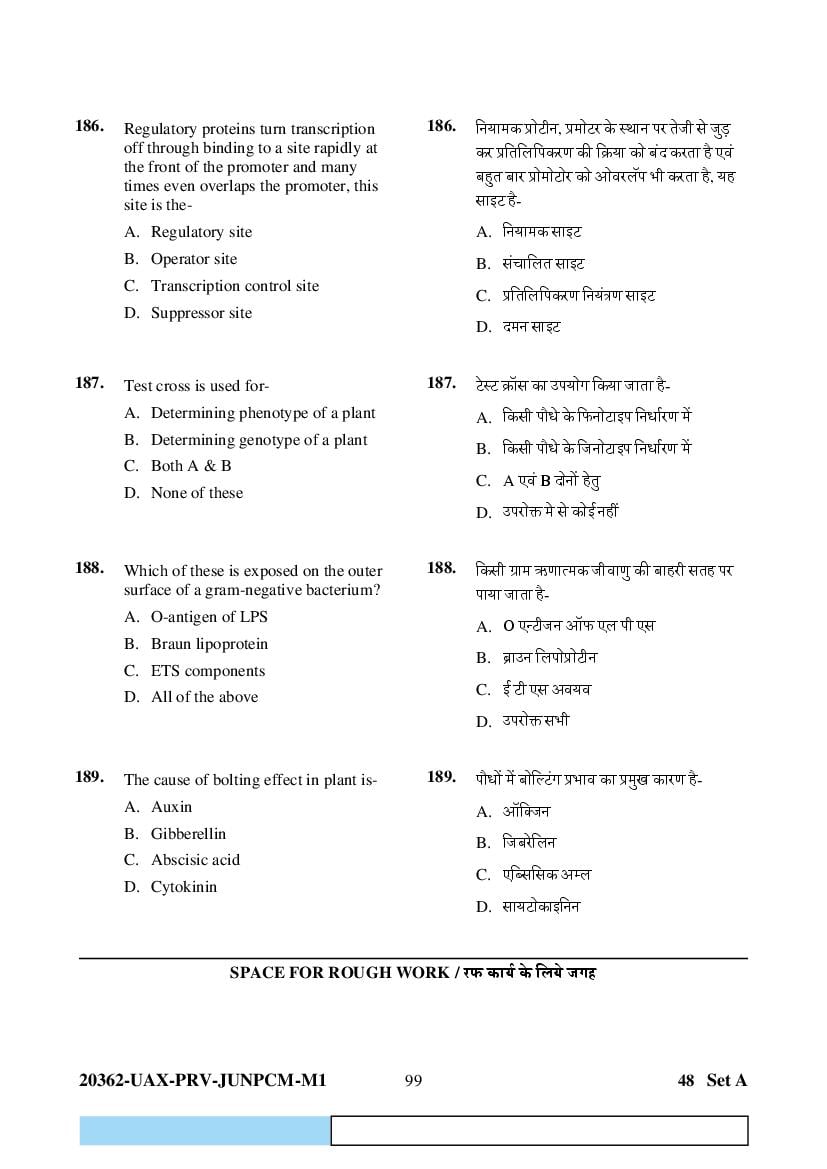 CG PAT PVPT 2023 Question Paper PDF (PCMB and Agriculture)
