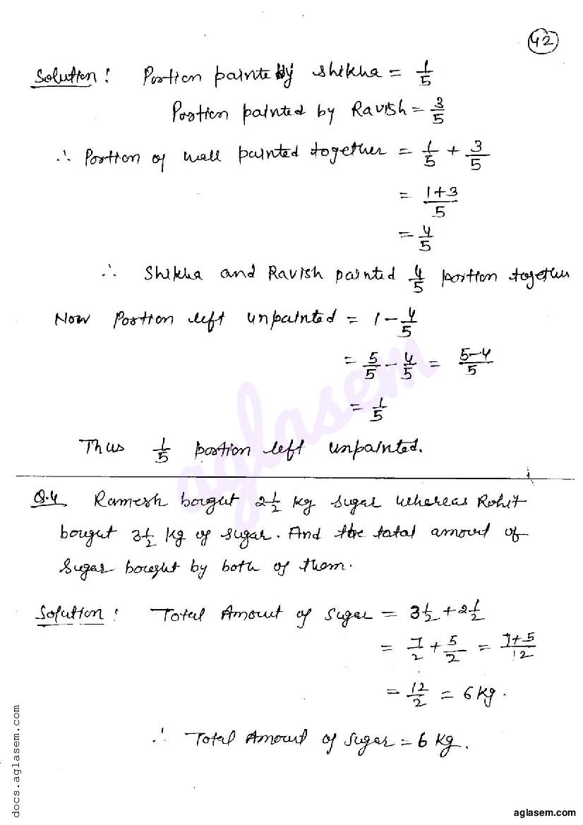 RD Sharma Solutions for Class 6 Fractions Exercise 6.8 (PDF) - RD ...