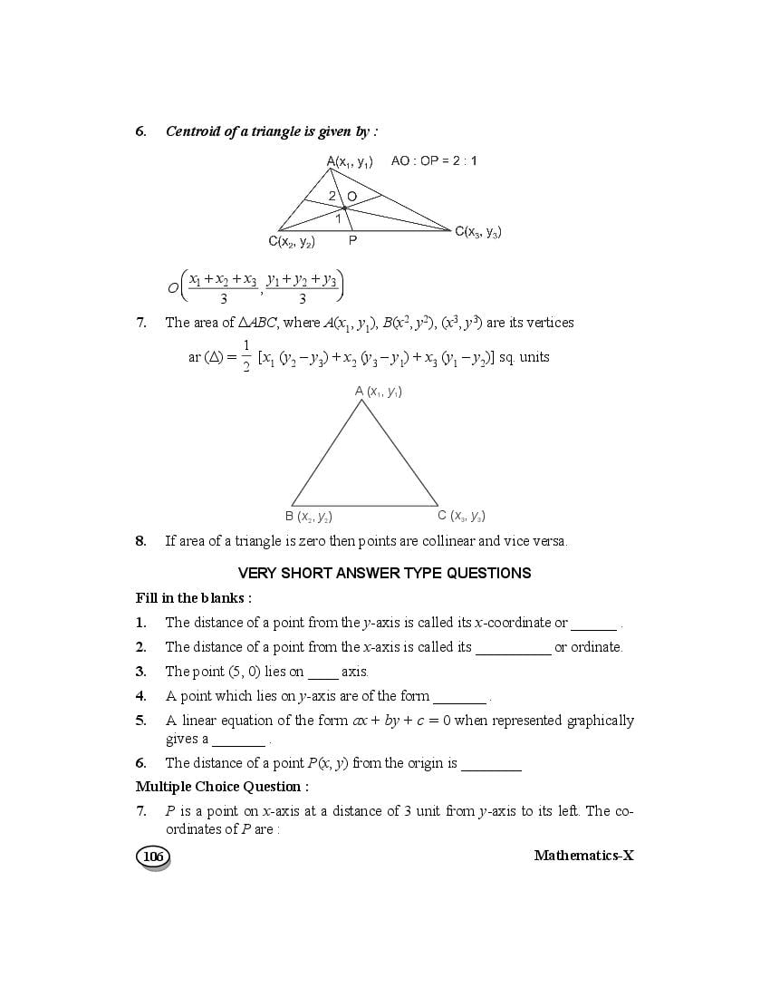 Class 10 Maths Extra Questions Chapter 7 Coordinate Geometry - Page 1