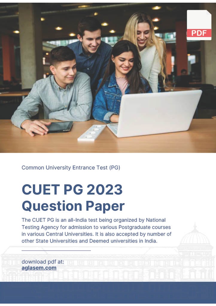 CUET PG 2023 Question Paper Statistics - Page 1