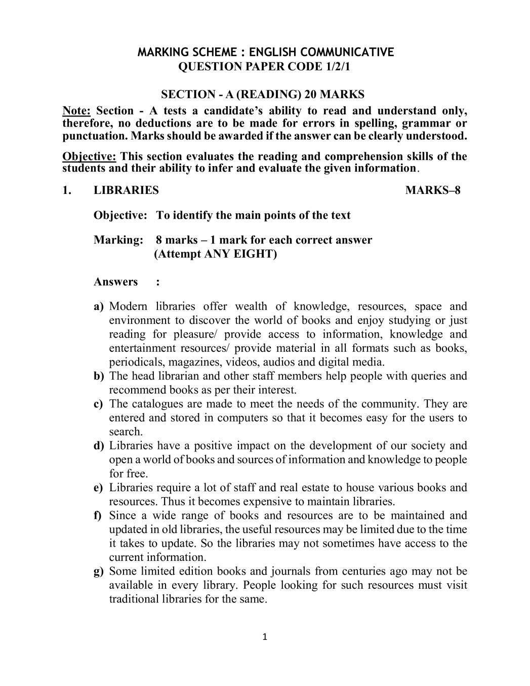CBSE Class 10 English Communicative Question Paper 2019 Set 2 Solutions - Page 1