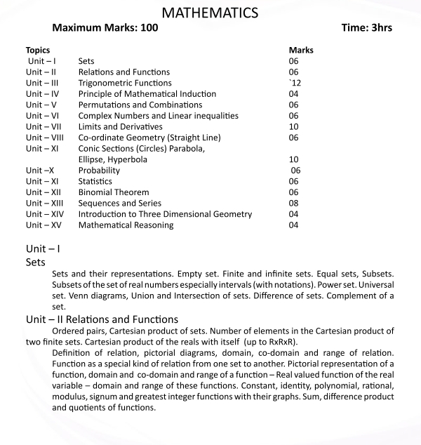 JKBOSE Class 11th Syllabus 2023 PDF Jammu And Kashmir Board 