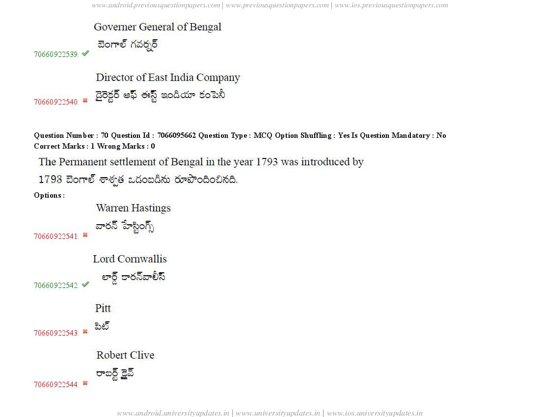 TS CPGET 2020 Question Paper PDF (51 Papers, Answers Ticked)