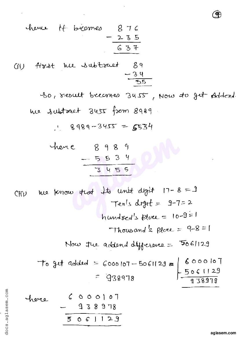 RD Sharma Solutions for Class 6 Operations on Whole Numbers Exercise 4. ...