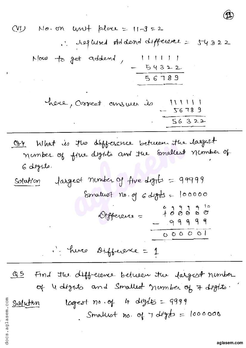 RD Sharma Solutions for Class 6 Operations on Whole Numbers Exercise 4. ...