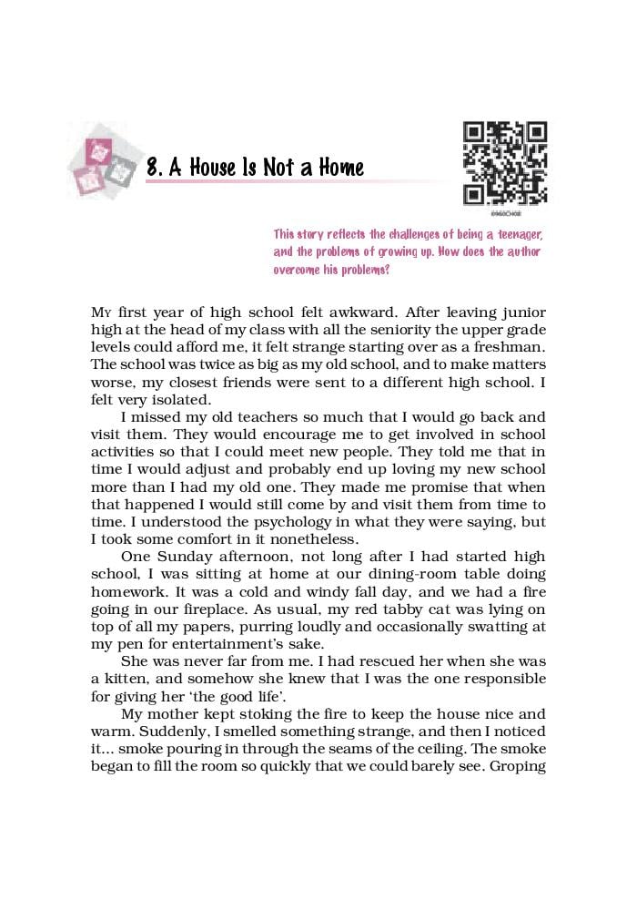NCERT Book Class 9 English (Moments) Chapter 8 A House Is Not a Home - Page 1