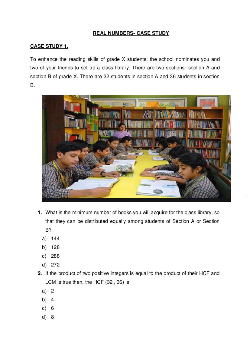 CBSE Class 10  Question Bank 2021 Mathematics - Page 1