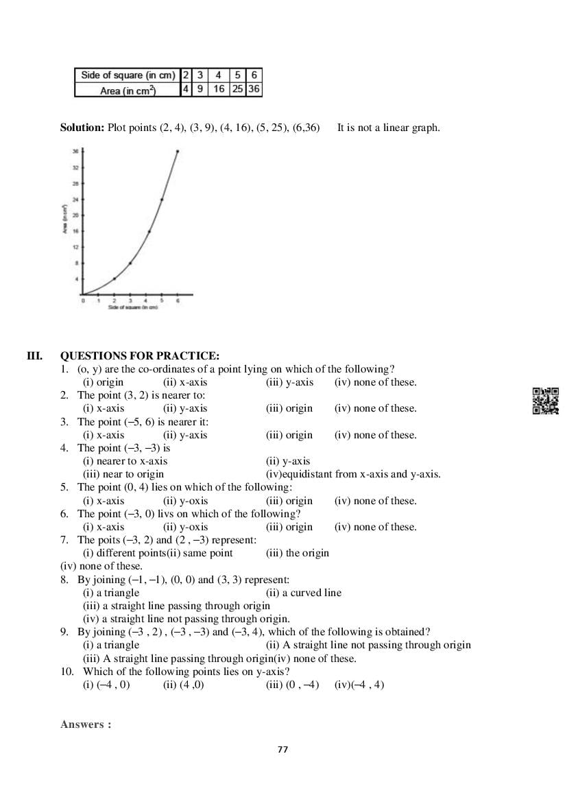 Class 8 Maths Notes for Introduction to Graphs (PDF) - Study Material ...