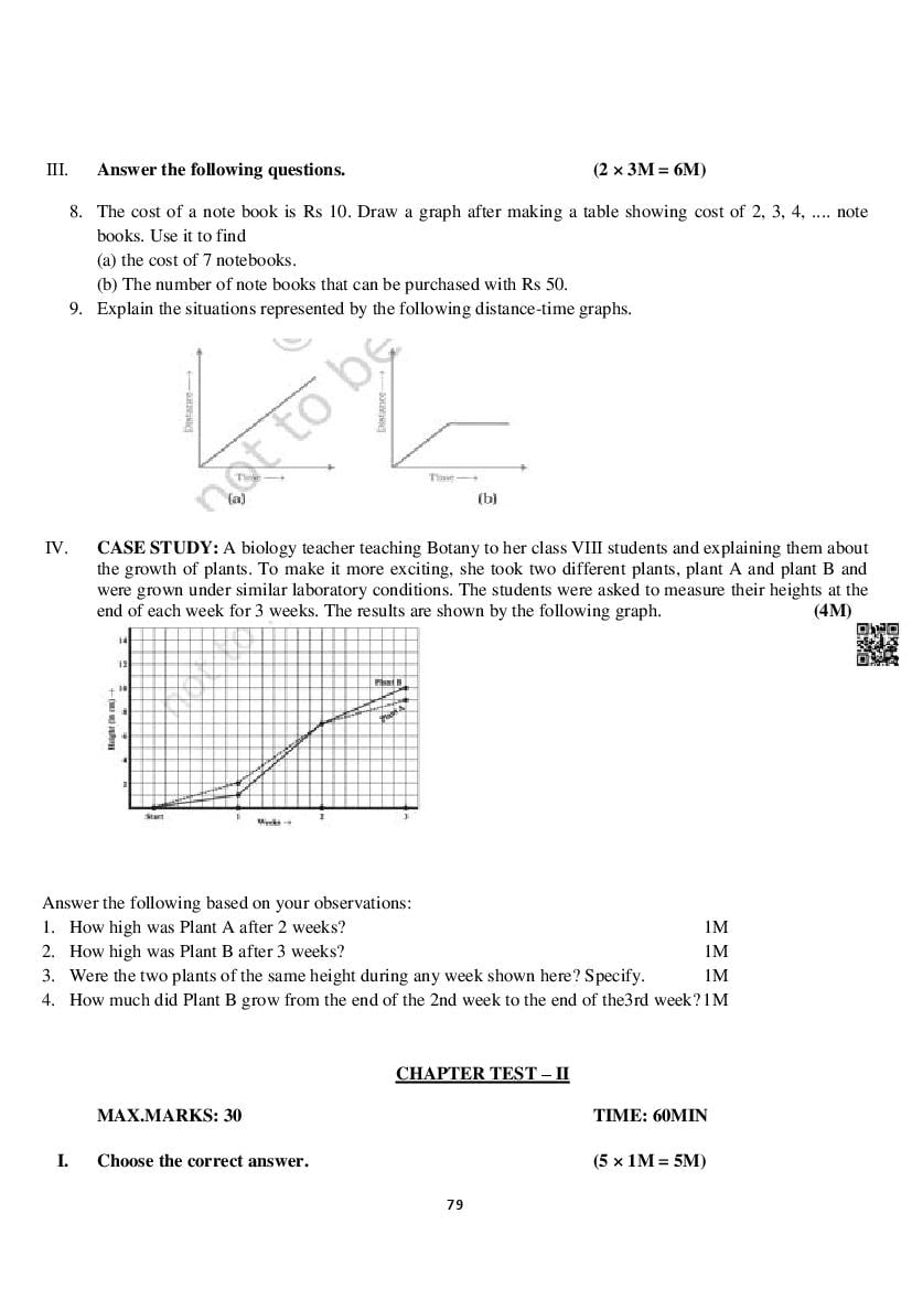 Class 8 Maths Notes for Introduction to Graphs (PDF) - Study Material ...