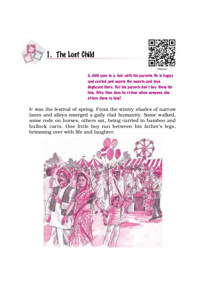 NCERT Book Class 9 English (Moments) Chapter 1 The Lost Child - Page 1