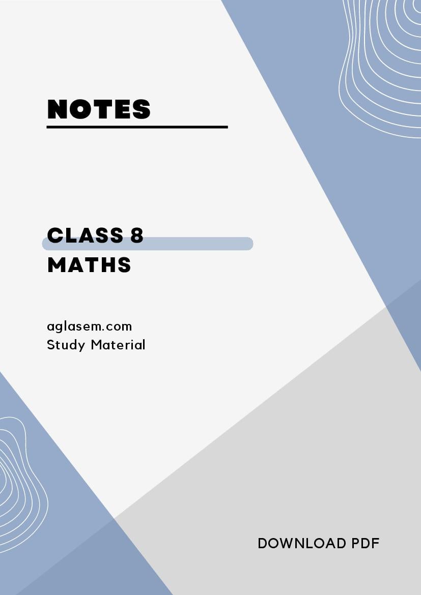 Class 8 Maths Notes for Linear Equation In One Variale - Page 1