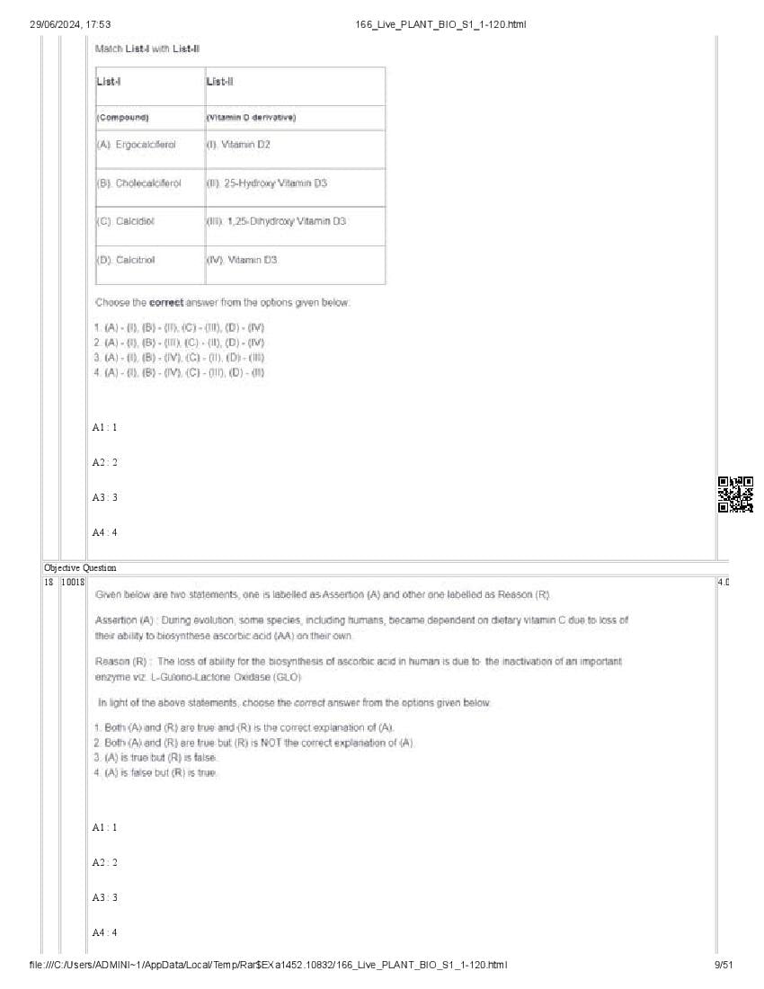 ICAR AIEEA PG 2024 Question Paper PDF (20 Subjects + Answer Key)