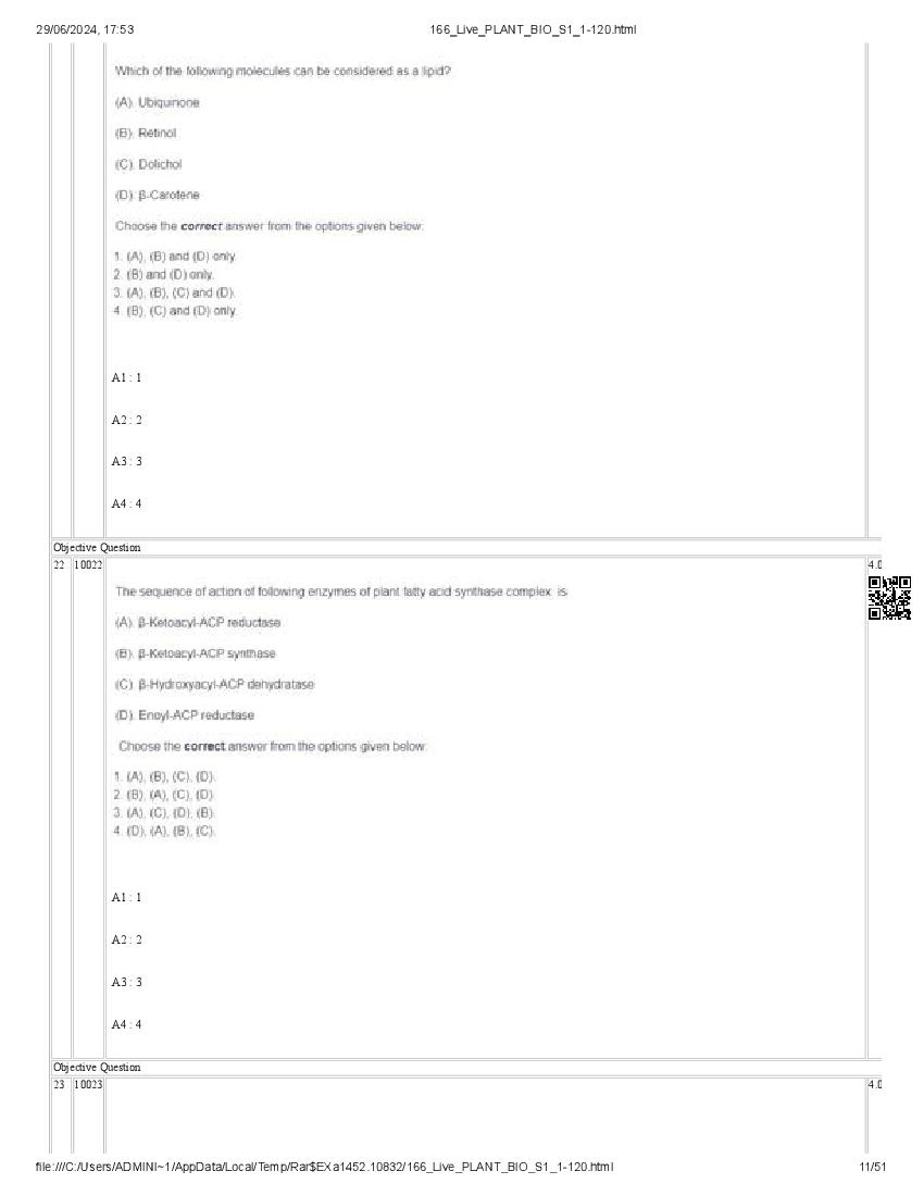 ICAR AIEEA PG 2024 Question Paper PDF (20 Subjects + Answer Key)