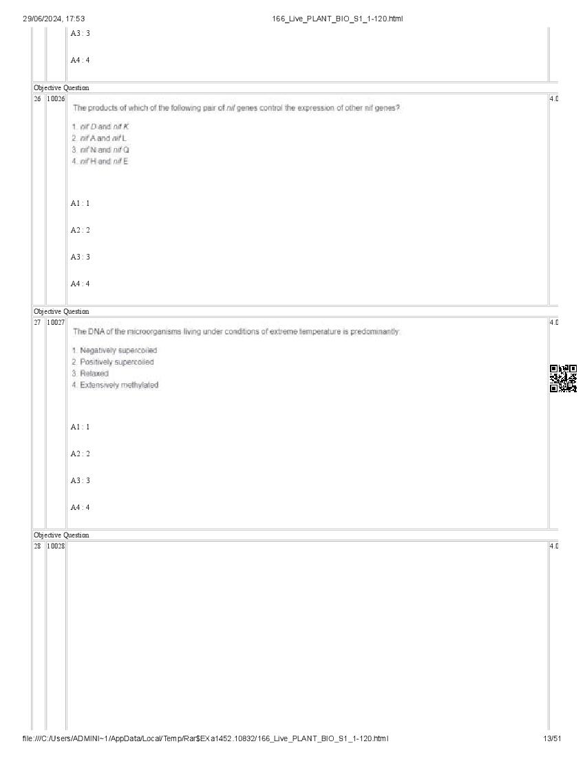 ICAR AIEEA PG 2024 Question Paper PDF (20 Subjects + Answer Key)