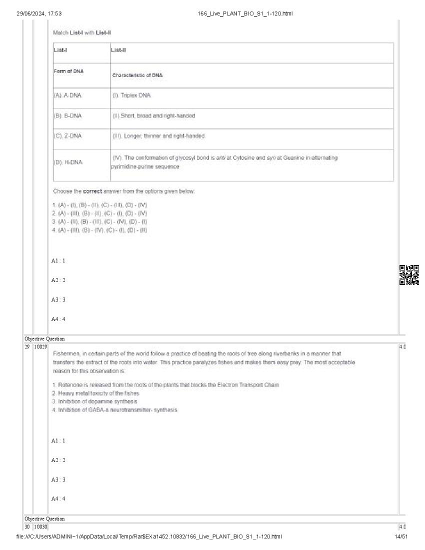 ICAR AIEEA PG 2024 Question Paper PDF (20 Subjects + Answer Key)