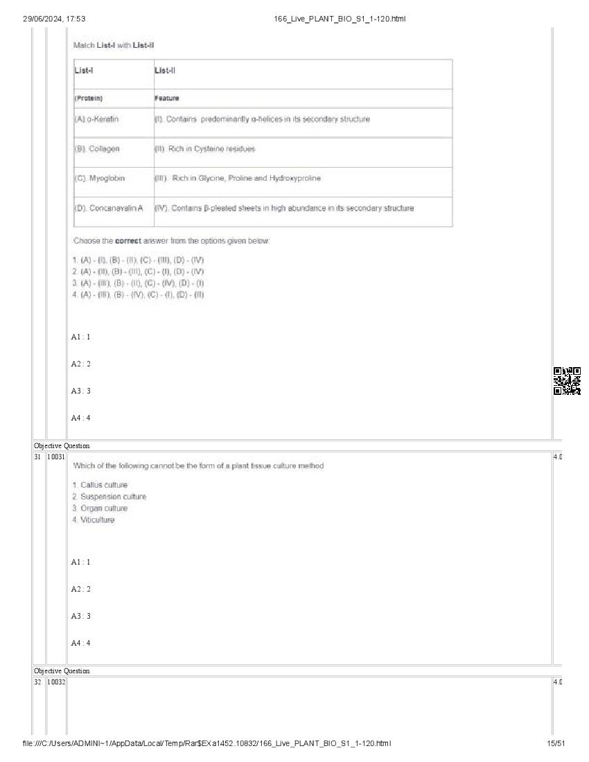 ICAR AIEEA PG 2024 Question Paper PDF (20 Subjects + Answer Key)