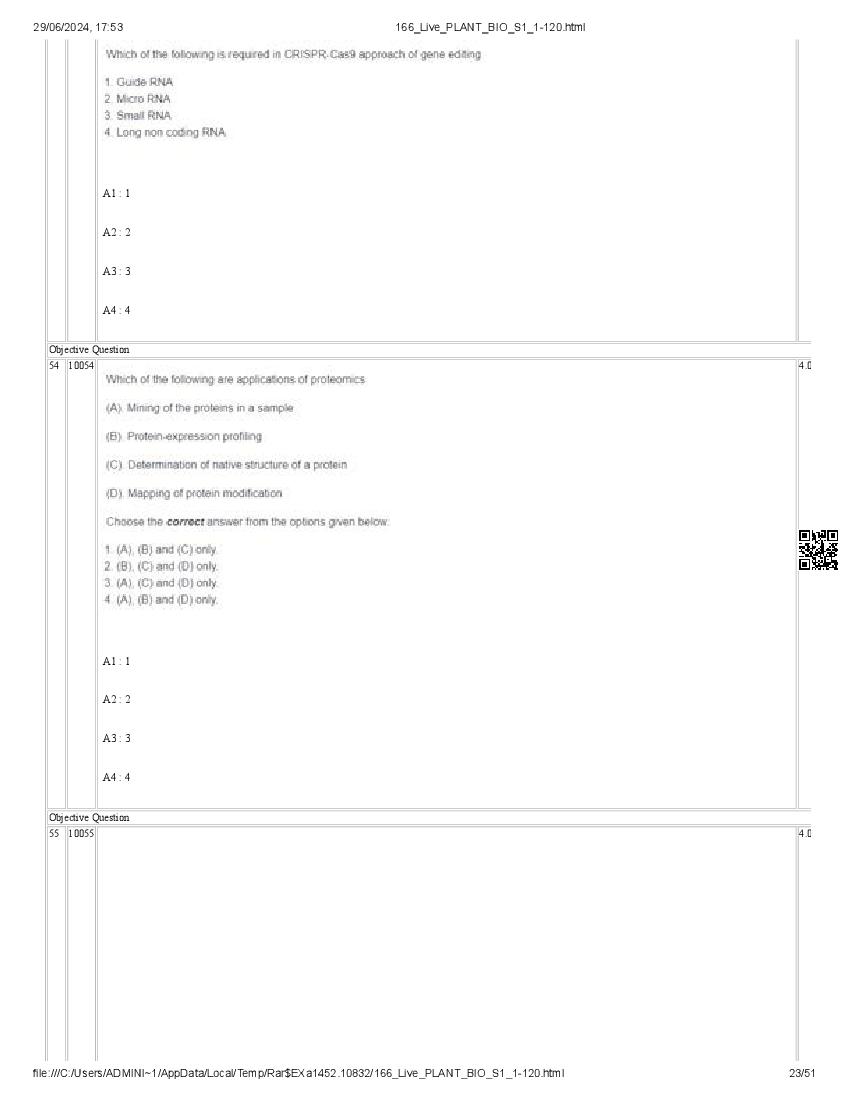 ICAR AIEEA PG 2024 Question Paper PDF (20 Subjects + Answer Key)