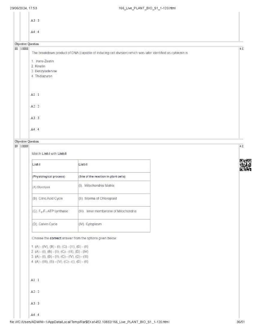 ICAR AIEEA PG 2024 Question Paper PDF (20 Subjects + Answer Key)