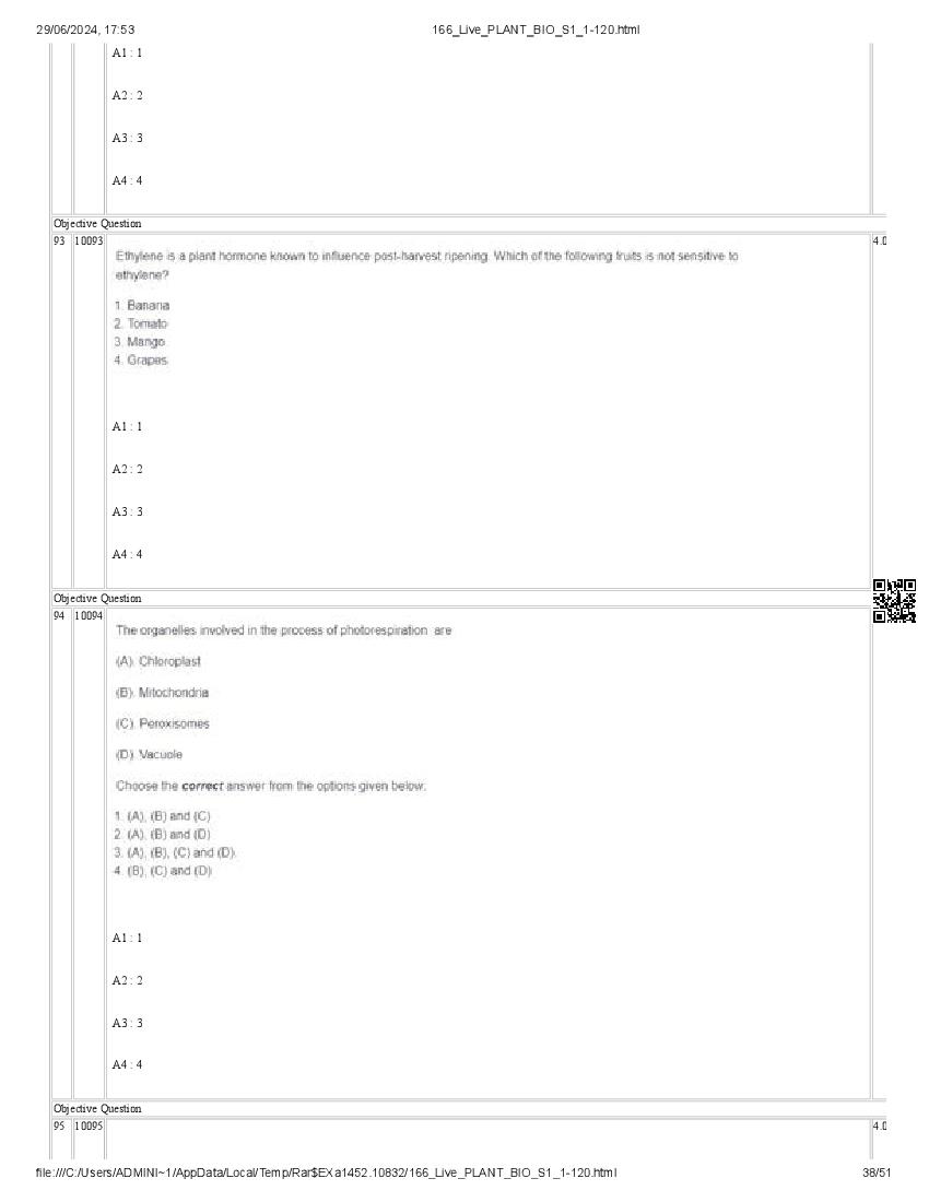 ICAR AIEEA PG 2024 Question Paper PDF (20 Subjects + Answer Key)