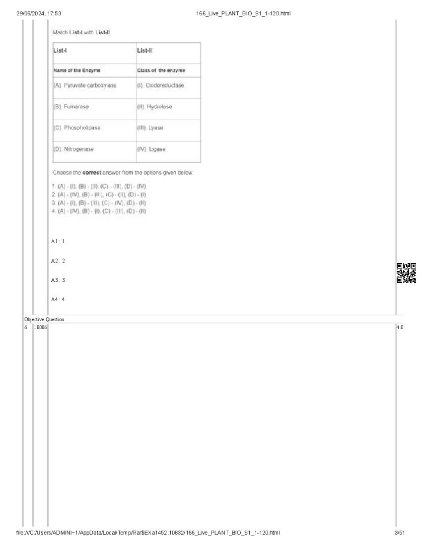 ICAR AIEEA PG 2024 Question Paper PDF (20 Subjects + Answer Key)