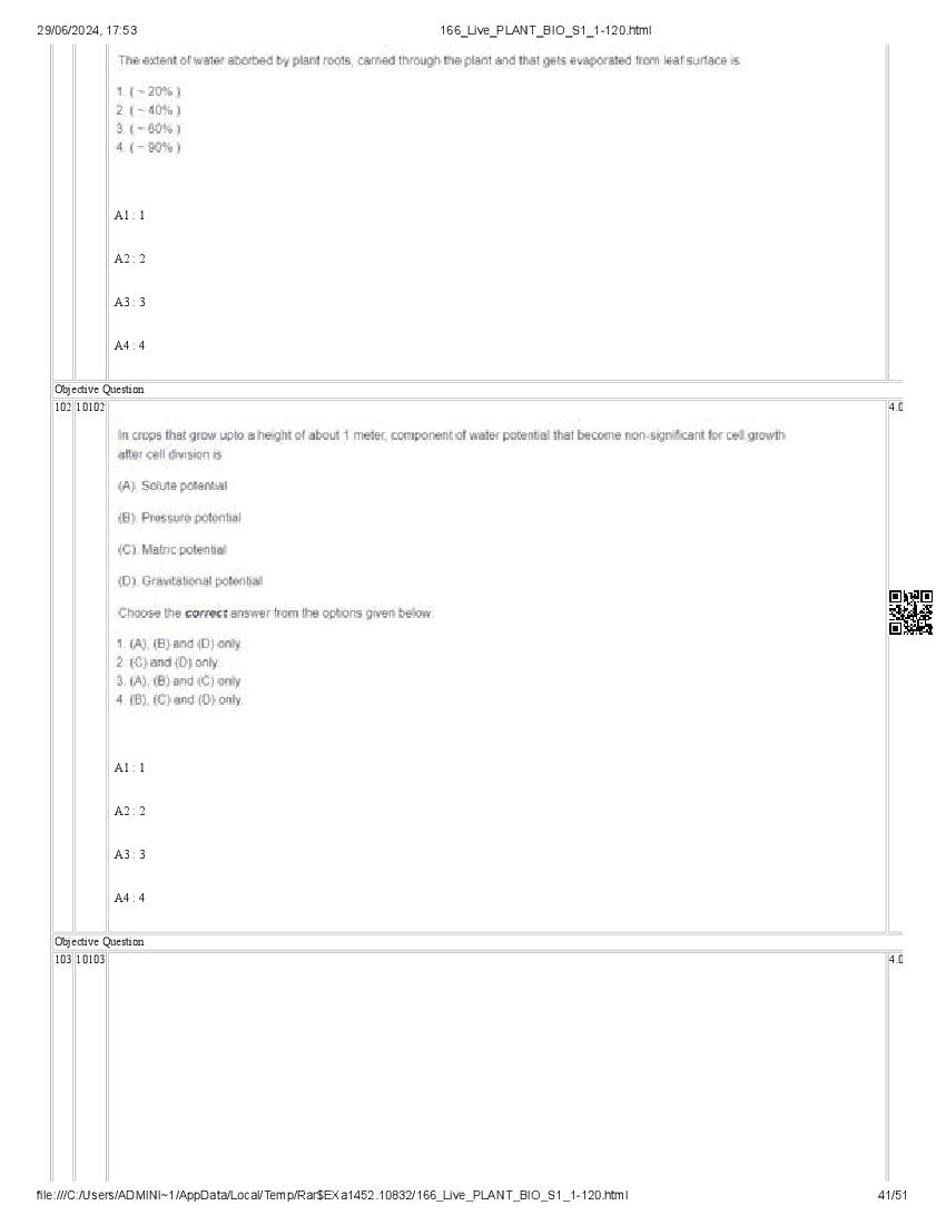 ICAR AIEEA PG 2024 Question Paper PDF (20 Subjects + Answer Key)
