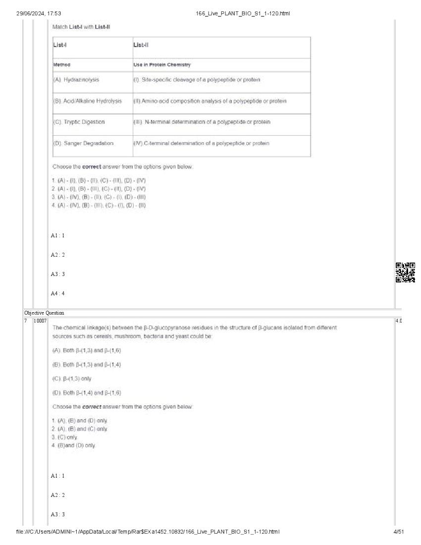 ICAR AIEEA PG 2024 Question Paper PDF (20 Subjects + Answer Key)