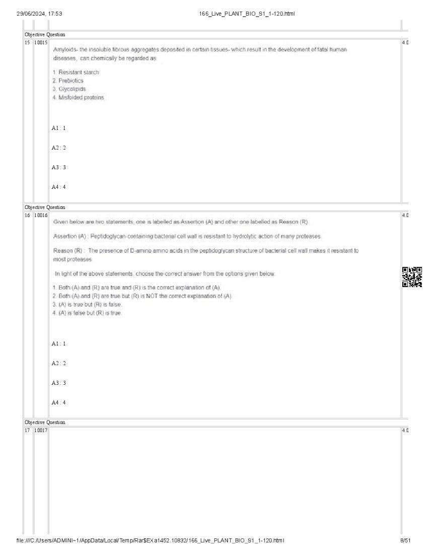 ICAR AIEEA PG 2024 Question Paper PDF (20 Subjects + Answer Key)
