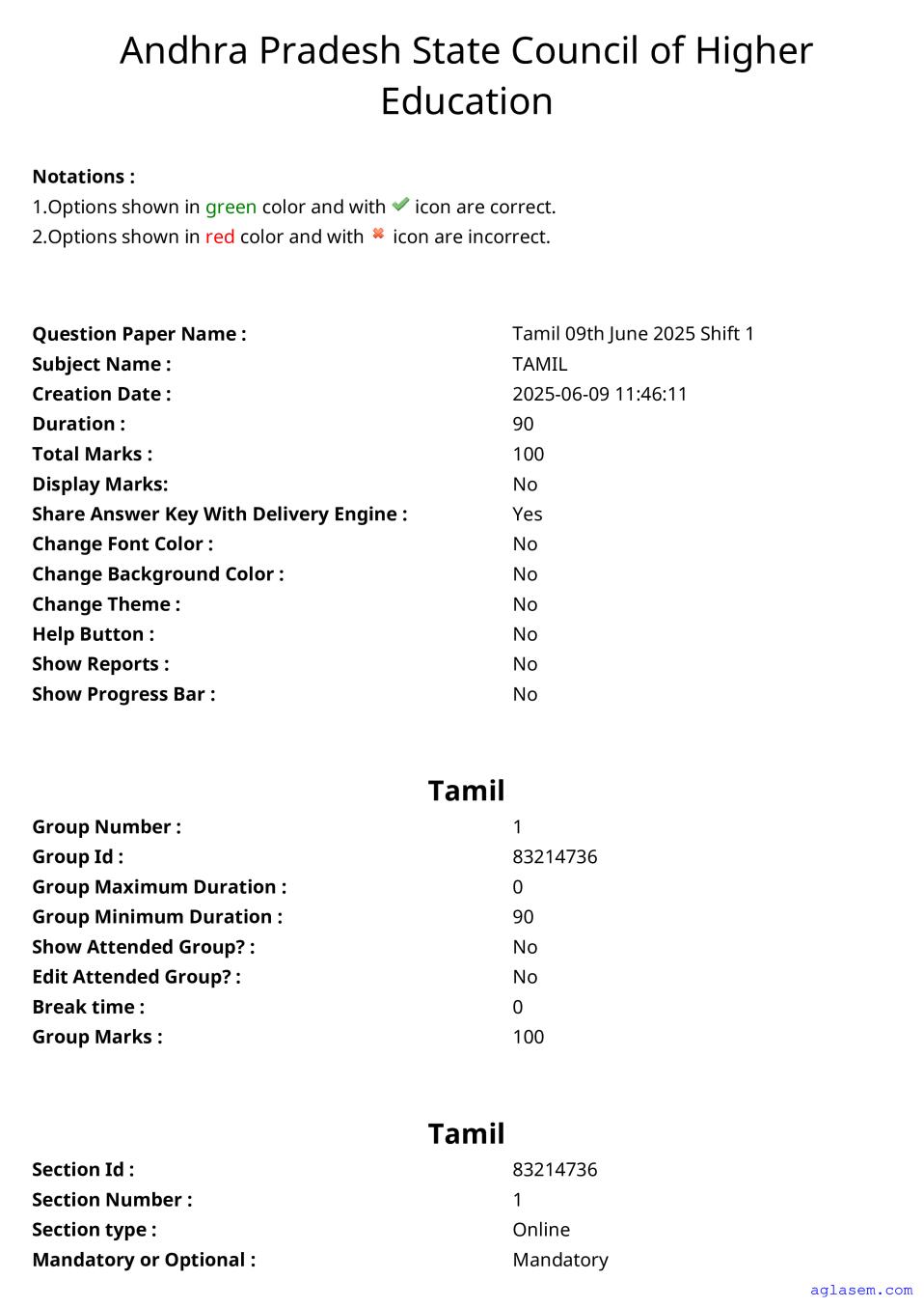 AP PGCET 2025 Question Paper with Answer Key Tamil - Page 1 of 52