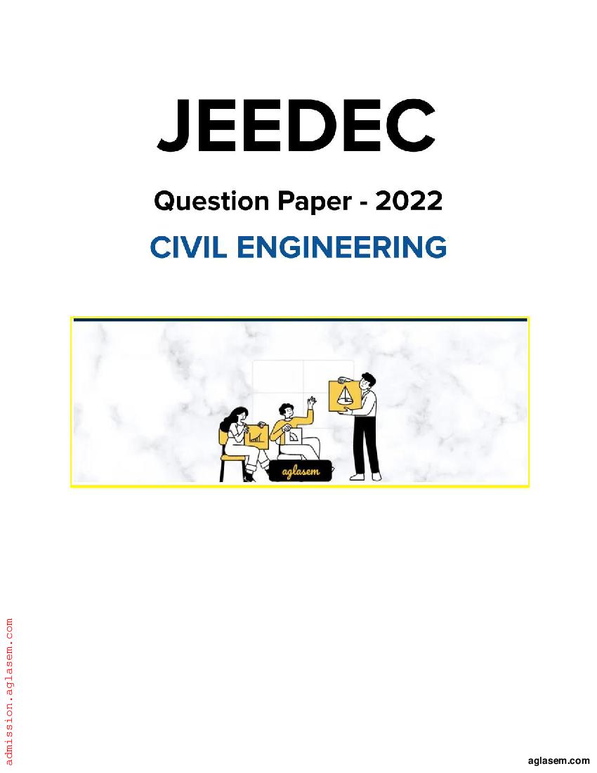 JEEDEC 2022 Question Paper Civil Engineering - Page 1