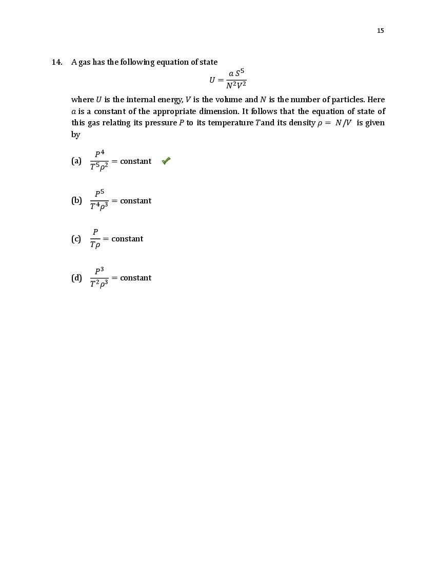 TIFR GS 2020 Question Paper PDF (6 Papers incl. Wildlife Biology)