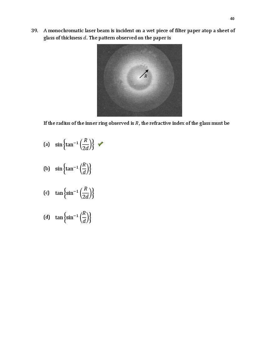 TIFR GS 2020 Question Paper PDF (6 Papers incl. Wildlife Biology)