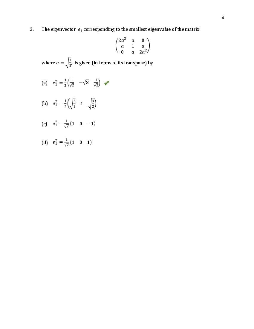 TIFR GS 2020 Question Paper PDF (6 Papers incl. Wildlife Biology)