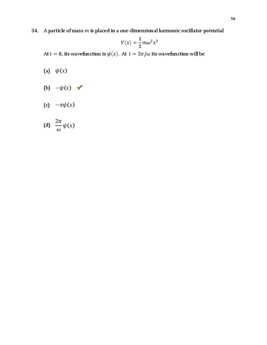 TIFR GS 2020 Question Paper PDF (6 Papers incl. Wildlife Biology)