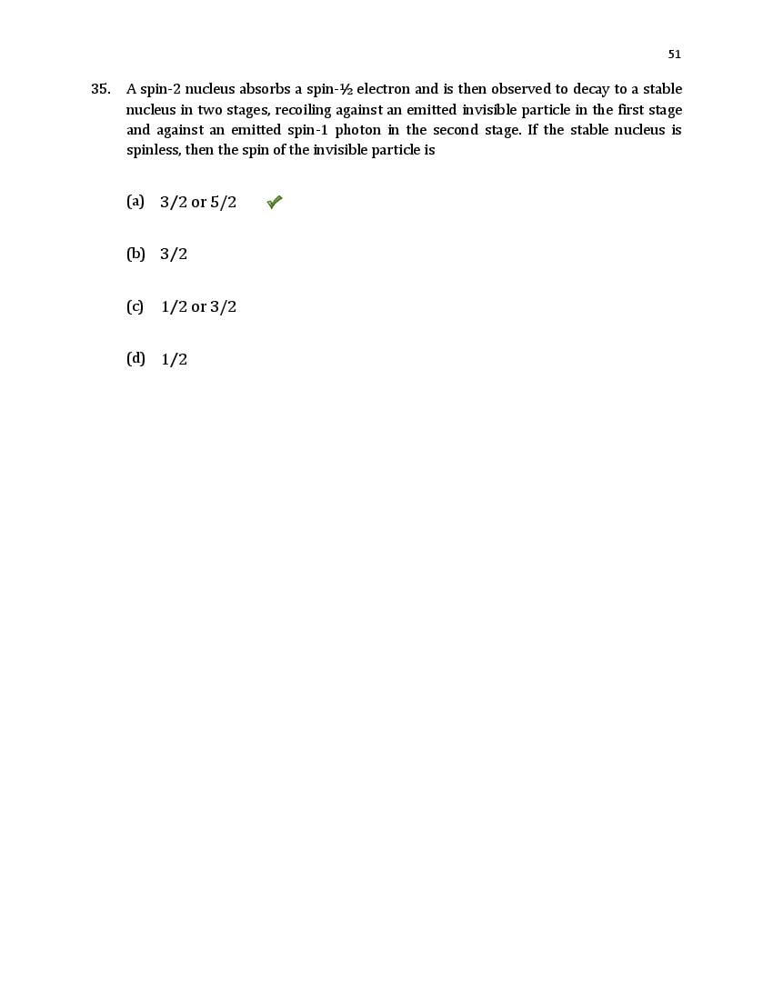 TIFR GS 2020 Question Paper PDF (6 Papers incl. Wildlife Biology)