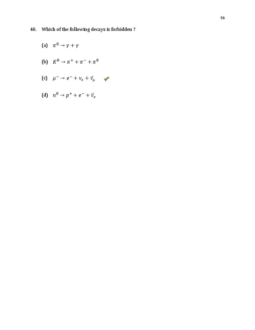 TIFR GS 2020 Question Paper PDF (6 Papers incl. Wildlife Biology)