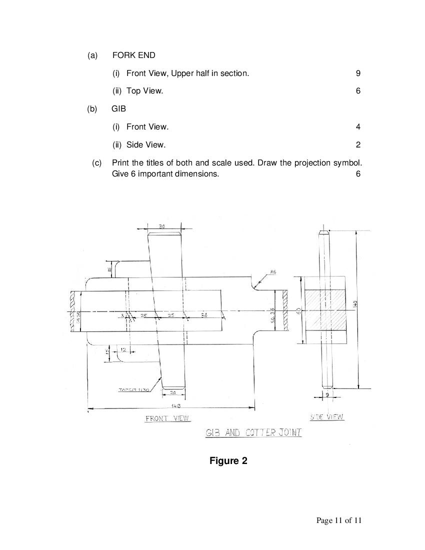 CBSE Class 12 Engineering Graphics Sample Paper 2023 (PDF) - Class 12 ...