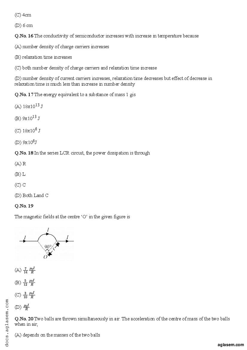 KCET Sample Paper 2023 (PDF) - KCET Model Question Paper With Solution ...