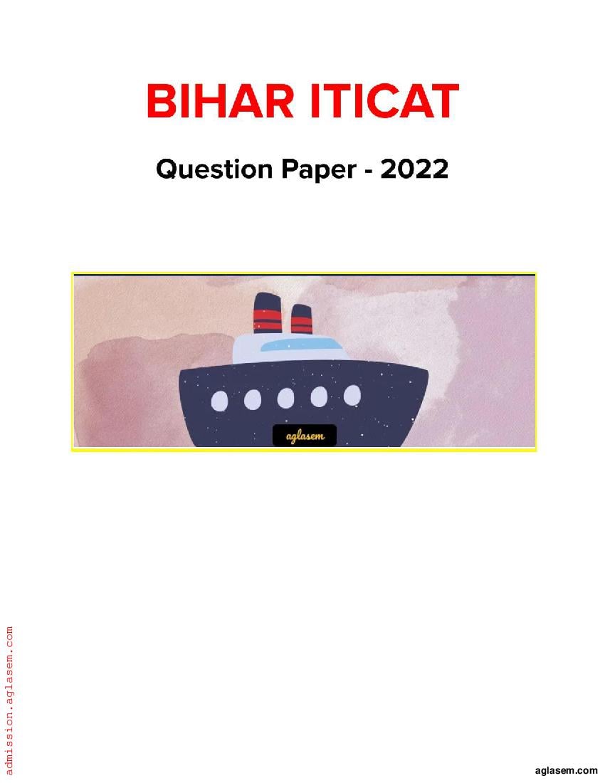 ITICAT 2022 Question Paper - Page 1