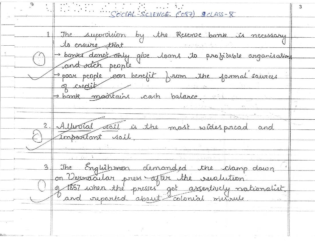 CBSE Class 10 Topper Answer Sheet 2019 for Social Science - Page 1