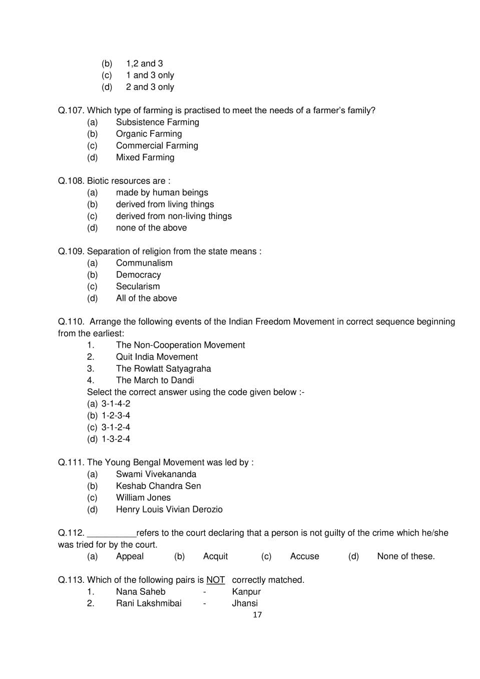 AISSEE 2018 Class 9 Question Paper – Download PDF