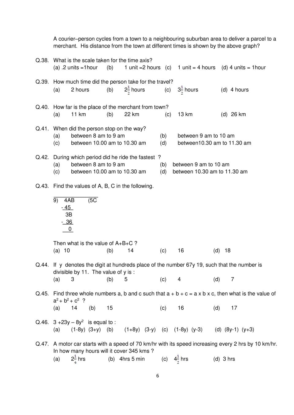 AISSEE 2018 Class 9 Question Paper – Download PDF